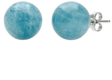 Belk & Co. Sterling Silver Milky Aquamarine Stud Earrings