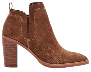 SIRANO BOOTIES IN DK BROWN SUEDE – Dolce Vita