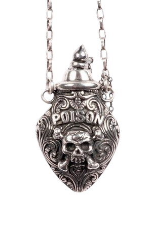 poison bottle necklace