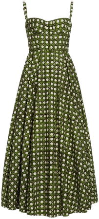 Poplin Treillage Midi Dress By Giambattista Valli | Moda Operandi