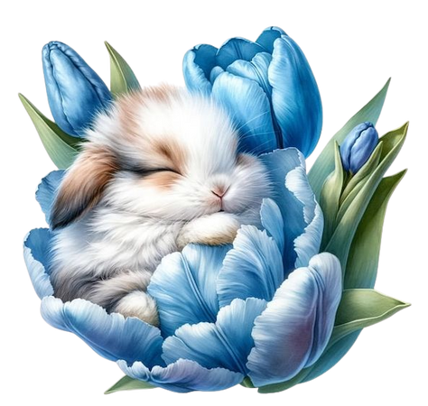 Bunny Blue Flower