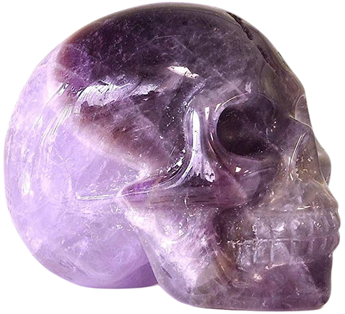 Hand carved, Chevron Amethyst Crystal Skull: Amazon.ca: Home & Kitchen