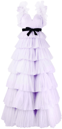 Jenny Packham Tiered Tulle Gown - Farfetch
