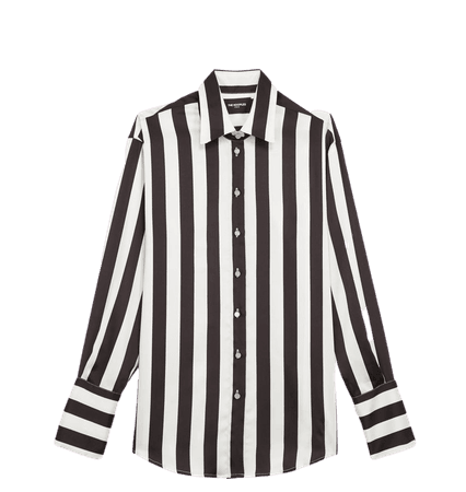 Striped satin shirt | The Kooples