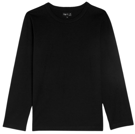 Cool black t-shirt with artist Jonas Mekas | agnès b.