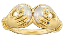 Sauer 18k Venus 18k Yellow Gold Multi-Stone Ring By Sauer | Moda Operandi | ShopLook