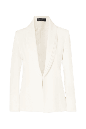 Ivory Layered crepe blazer | Brandon Maxwell | NET-A-PORTER