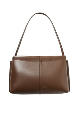 Chocolate  leather tote