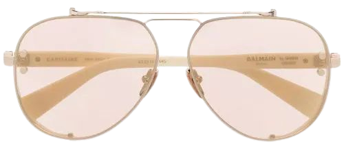 Balmain Eyewear Captaine pilot-frame Tinted Sunglasses - Farfetch