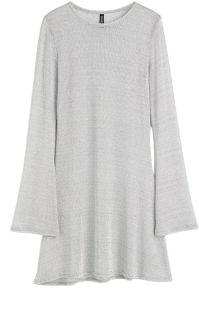 Glittery Jersey Dress - Silver-colored - Ladies | H&M US