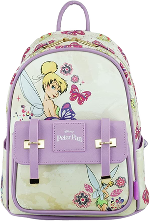 Amazon.com | Disney Peter Pan Tinker Bell Wondapop 11 Inch Vegan Leather Mini Backpack | Casual Daypacks