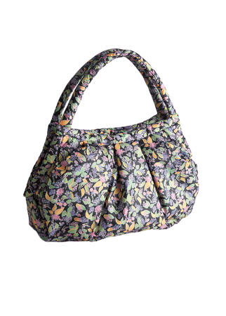 Floral Nylon Padded Bag - Black Floral - Bags - & Other Stories