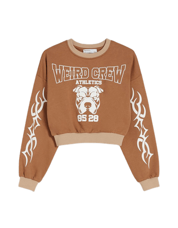 Printed sweatshirt - Sweatshirts and hoodies - Woman | Bershka