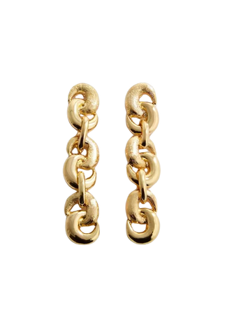 Long earrings with intertwined hoops - Women | Mango USA