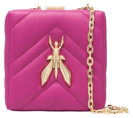 Patrizia Pepe Fly quilted clutch bag - FARFETCH