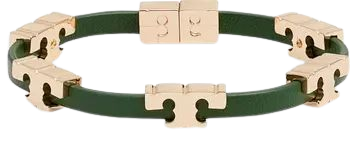 Tory Burch Serif-T Croc-Embossed Leather Single Wrap Bracelet | Nordstrom