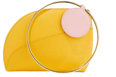 Eartha Small Two-tone Textured-leather Clutch - Yellow