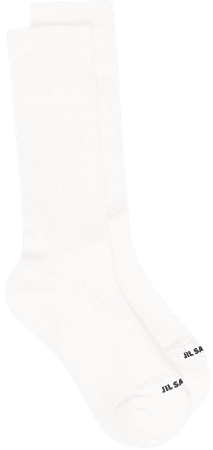 Jil Sander logo-print detail socks - FARFETCH