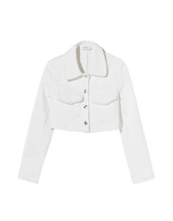 Cropped fit jacket - Outerwear - Woman | Bershka