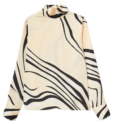 Satin print blouse - Women | Mango USA