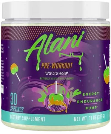 Amazon.com: Alani Nu Pre Workout Supplement Powder for Energy, Endurance & Pump | Sugar Free | 200mg Caffeine | Formulated with Amino Acids Like L-Theanine to Prevent Crashing | Witch's Brew, 30 Servings : Everything Else