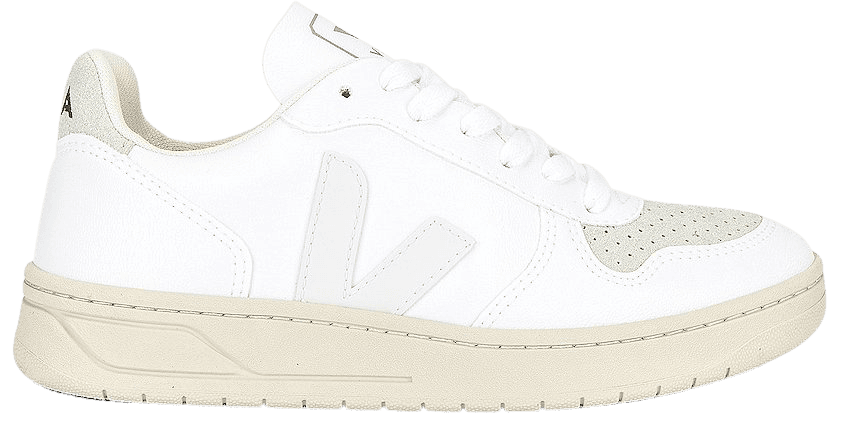 Veja V-10 Sneaker in Full White & Natural | REVOLVE