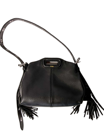 123MISSMMINI Smooth leather mini Miss M bag - View All Bags - Maje.com