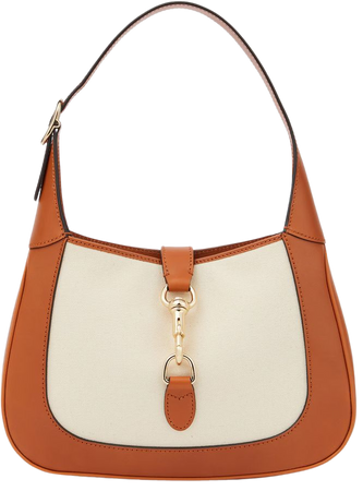 Gucci Jackie Small leather-trimmed shoulder bag in white - Gucci | Mytheresa