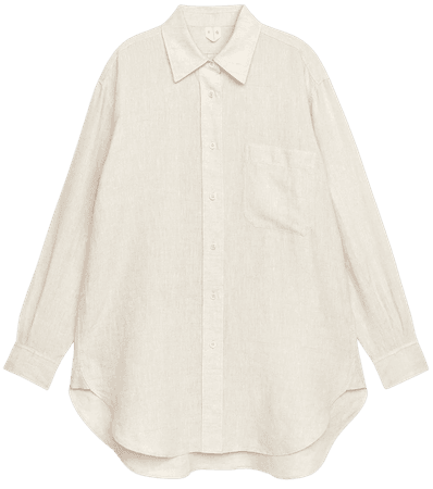 Arket Oversized Linen Blouse Shirt