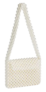 Amazon.com: Grandxii Pearl Clutch Purse White Summer Handbag Tote Bag Evening Party Bag With Pearls For Women : Clothing, Shoes & Jewelry