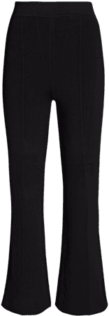 A.L.C. Brooklyn Flared Ankle Pants In Black | INTERMIX®