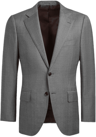 Light Grey Check Lazio Suit, blazer jacket