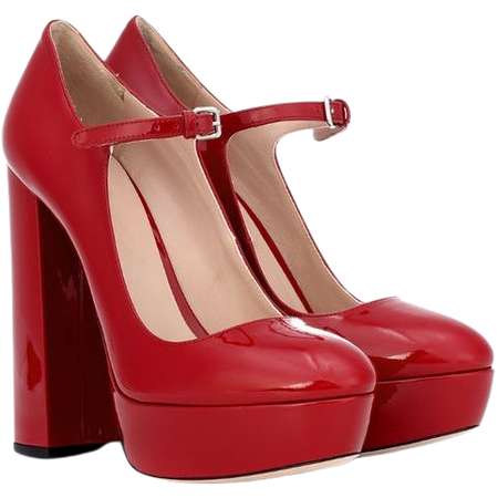 Vintage Red Platform Heels