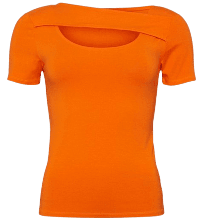 Viscose Blend Jersey Short Sleeve Top | Karen Millen