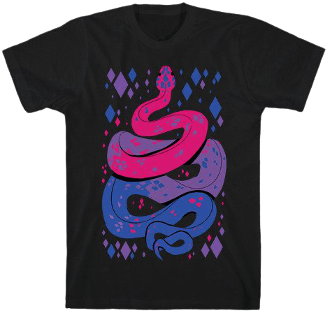 Pride Snakes: bi T-Shirts | LookHUMAN