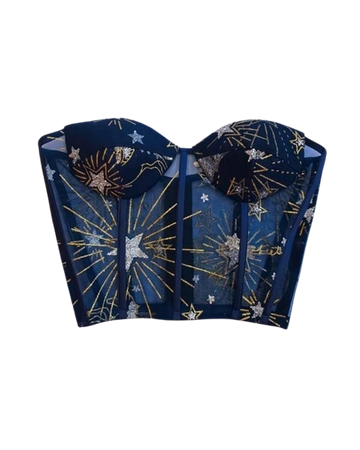 blue star corset
