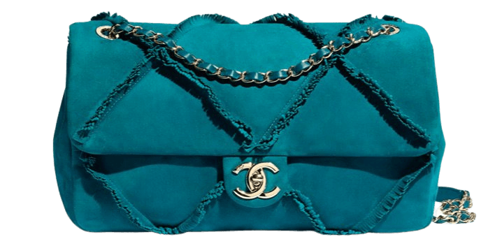 turquoise Chanel purse
