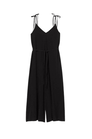 Lyocell-blend Jumpsuit - Black - Ladies | H&M US