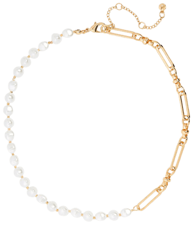 BP. Chain Link & Imitation Pearl Necklace | Nordstrom