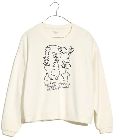 Madewell x Tess Guinery (Re)sourced Cotton Swing Sweatshirt
