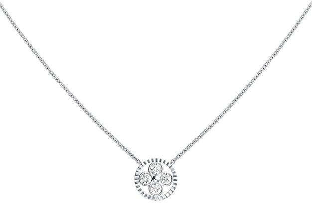 Diamond Blossom BB pendant, white gold and diamonds - Jewelry and Timepieces | LOUIS VUITTON ®