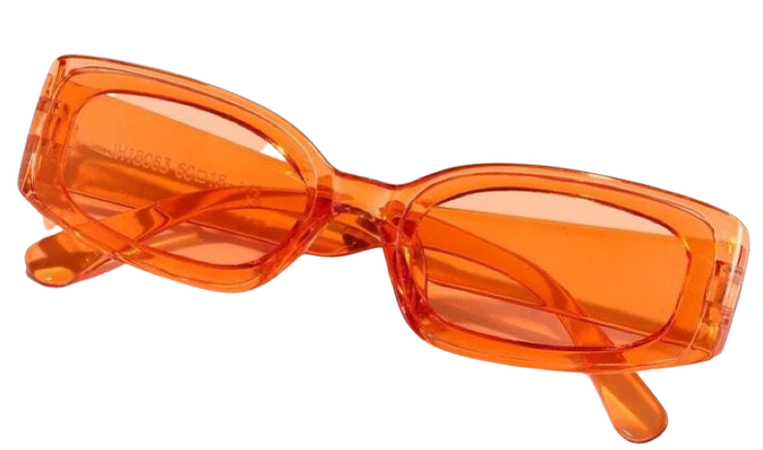 Acrylic “Orange” Tinted Sunglasses