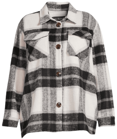 Jason Maxwell Women's Plus Size Faux Wool Shirt Jacket - Walmart.com
