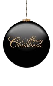 black christmas decorations png - Google Search