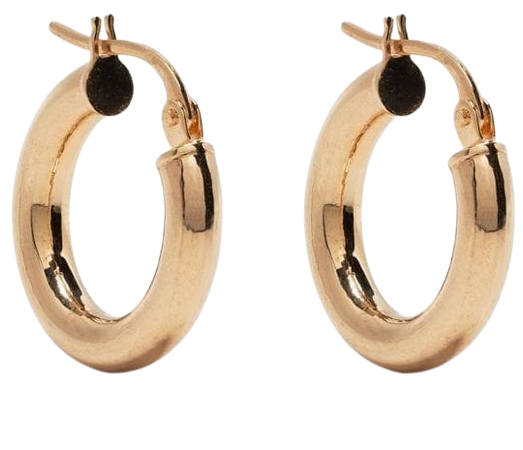 URSA Small 9kt Yellow Gold Hoop Earrings - Farfetch
