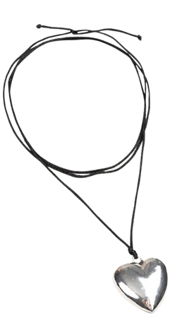 Chunky Silver Heart Pendant Necklace | Minga London – Minga US