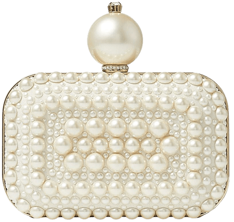 Jimmy Choo Micro Cloud pearl-embellished clutch bag - FARFETCH