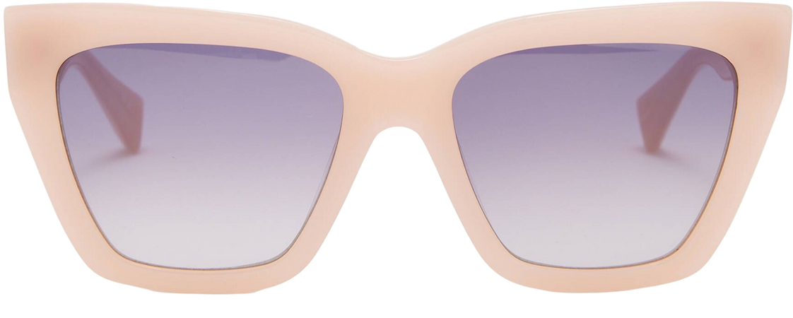 Minerva Square Cat Eye Sunglasses PLASTER PINK | ALLSAINTS US