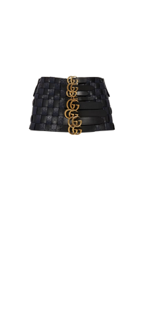 Gucci Upcycled belt skirt