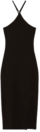 Ribbed ring midi dress - Dresses - Woman | Bershka